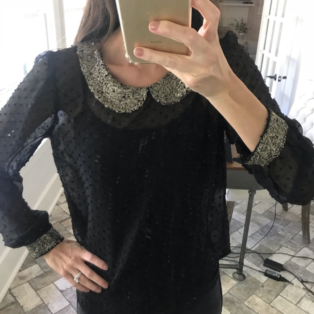 Black/gold top